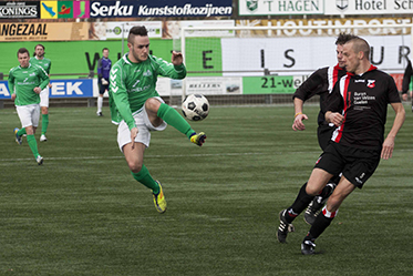 Mirko Weustink in actie tegen HBS